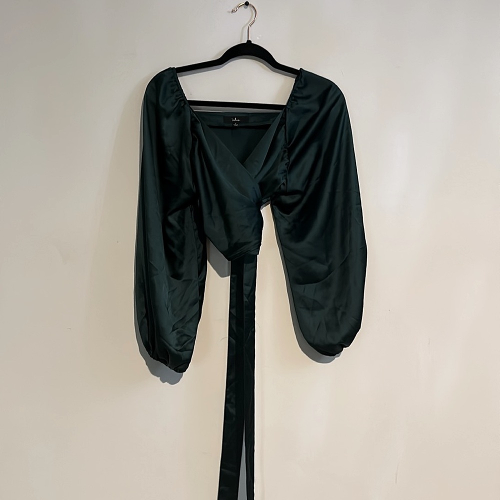 Lulus Wrap Crop Top - Picture 6 of 7